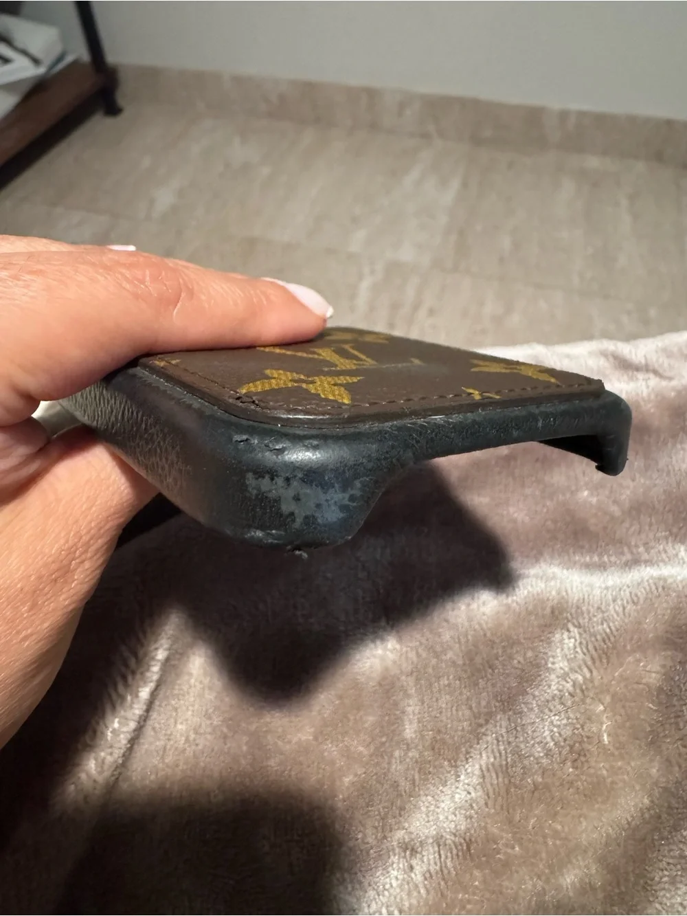 Louis Vuitton Brown and Black Monogram iPhone Case